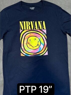 💟Women | Youth | Nirvana Smiley Graphic T-shirt